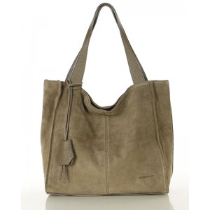 34. Suede Shopper bag Handtasche | Braun, Schwarz, Beige